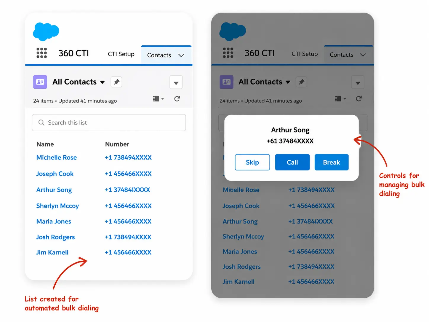 Outbound Calling in salesforce