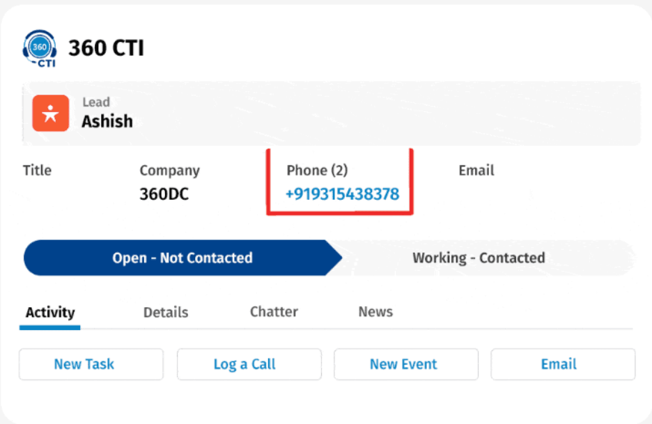 360 CTI Supports Faster Calling in Salesforce